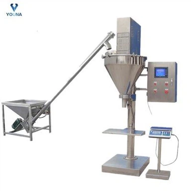 Llenadora semiautomática de polvo seco sinfín