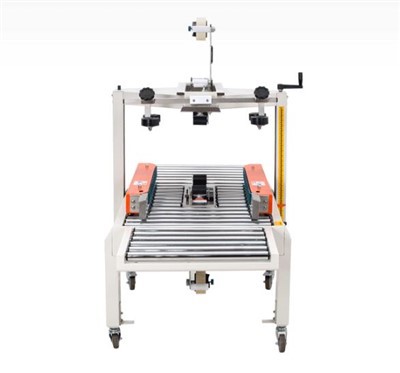 Máquina selladora de cajas de cartón con cinta adhesiva