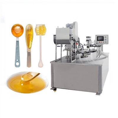 Máquina llenadora y selladora de cuchara de miel